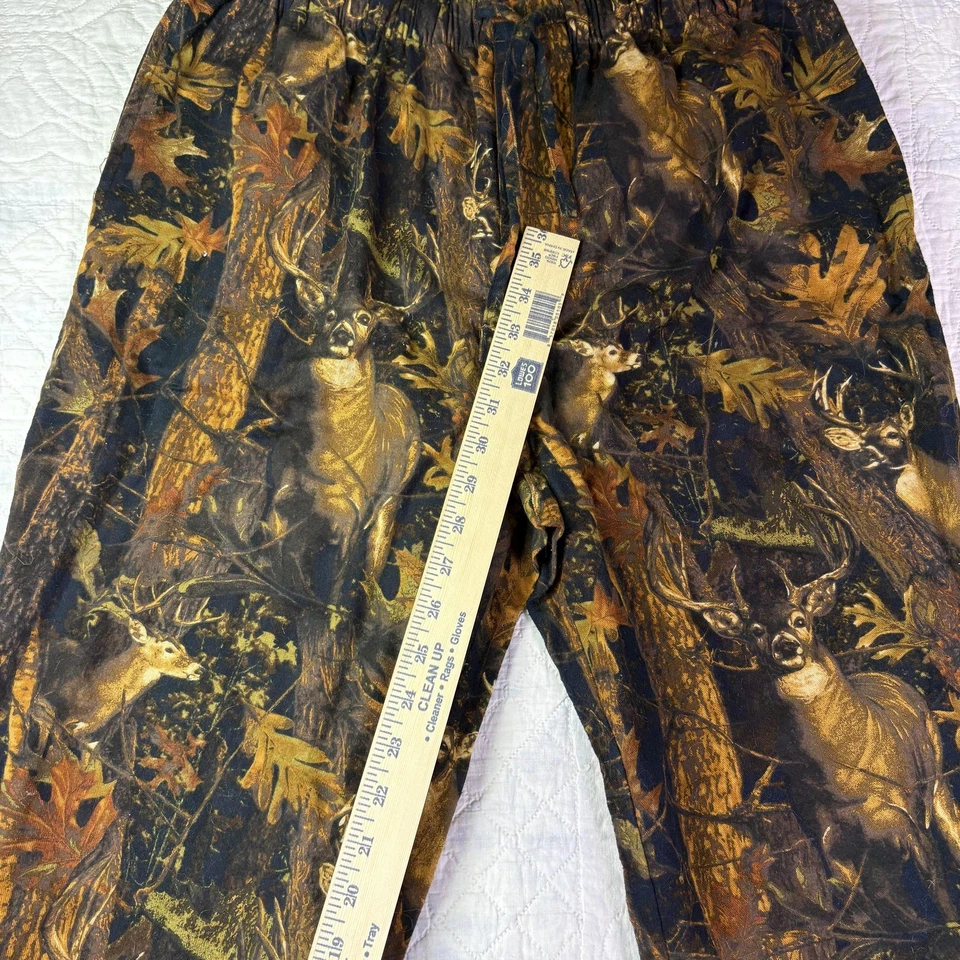 Pantalones para dormir North River Lounge para hombre grandes camuflados ciervos caza 100 % algodón al aire libre Foto 2 de 4