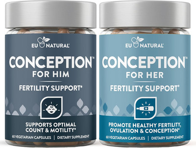 Conception for Her & Conception for Him Bundle - Fertility Supplements for Coupl