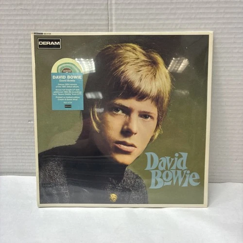 DAVID BOWIE ( Self Titled ) CREAM /GREEN 2LP Vinyl Records New/Sealed