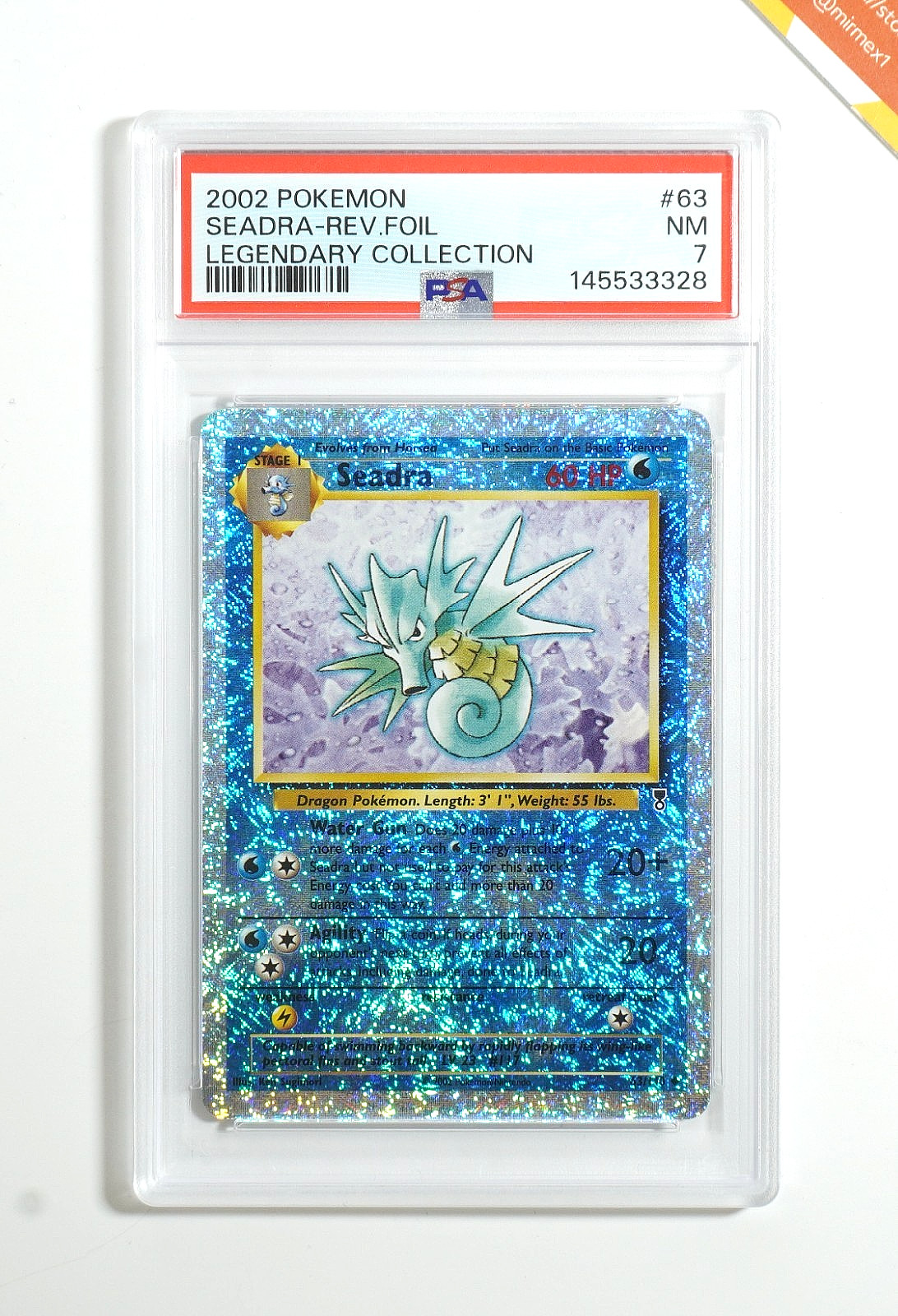 Pokemon PSA 7 Seadra #63 Legendary Collection Reverse Foil 2002 English