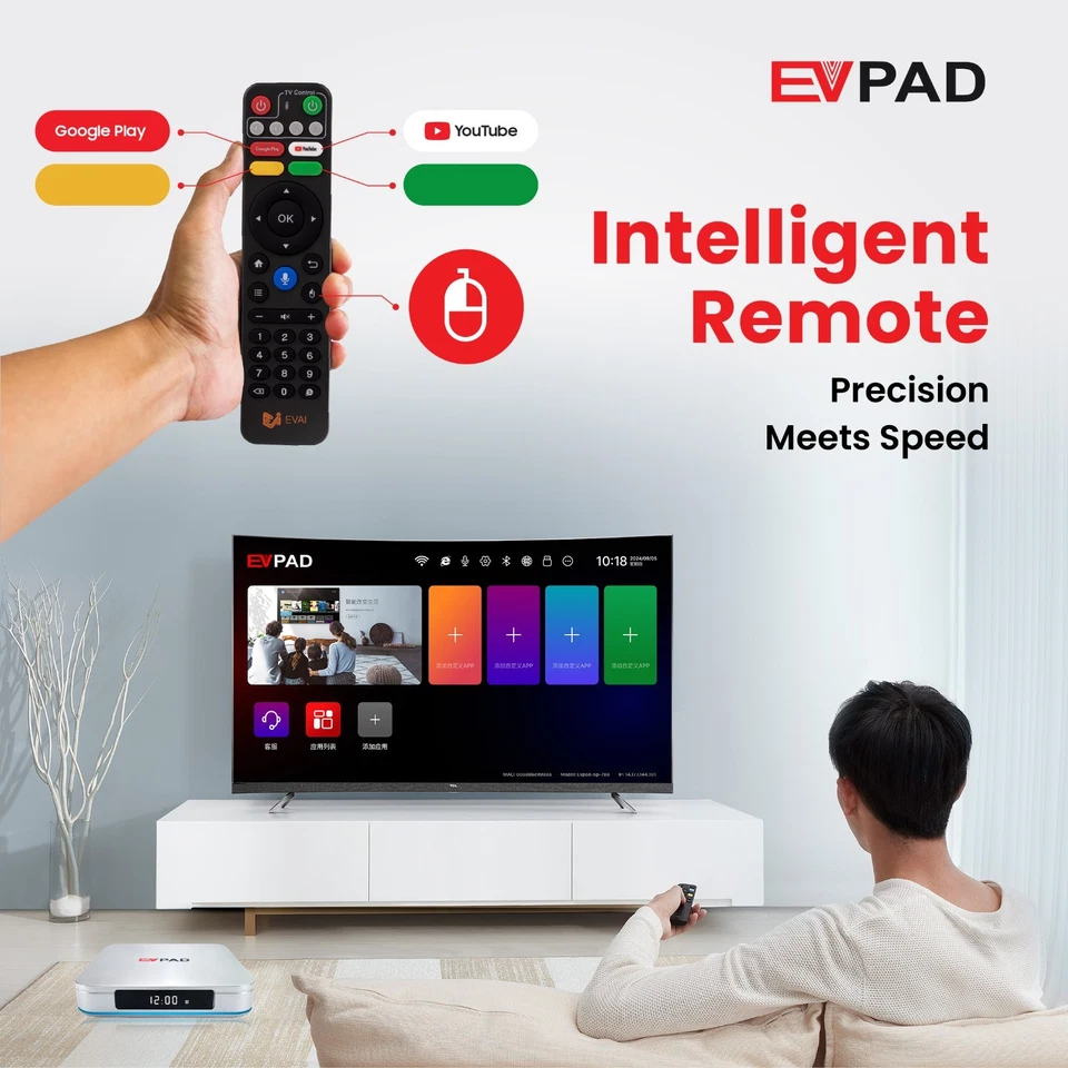 ✅Genuine NEW EVPAD 12P Android TV BOX Free keyboard 全新易播澳洲十二代 赠送七彩键盘 澳洲包邮 一年保养 - image 4 of 4
