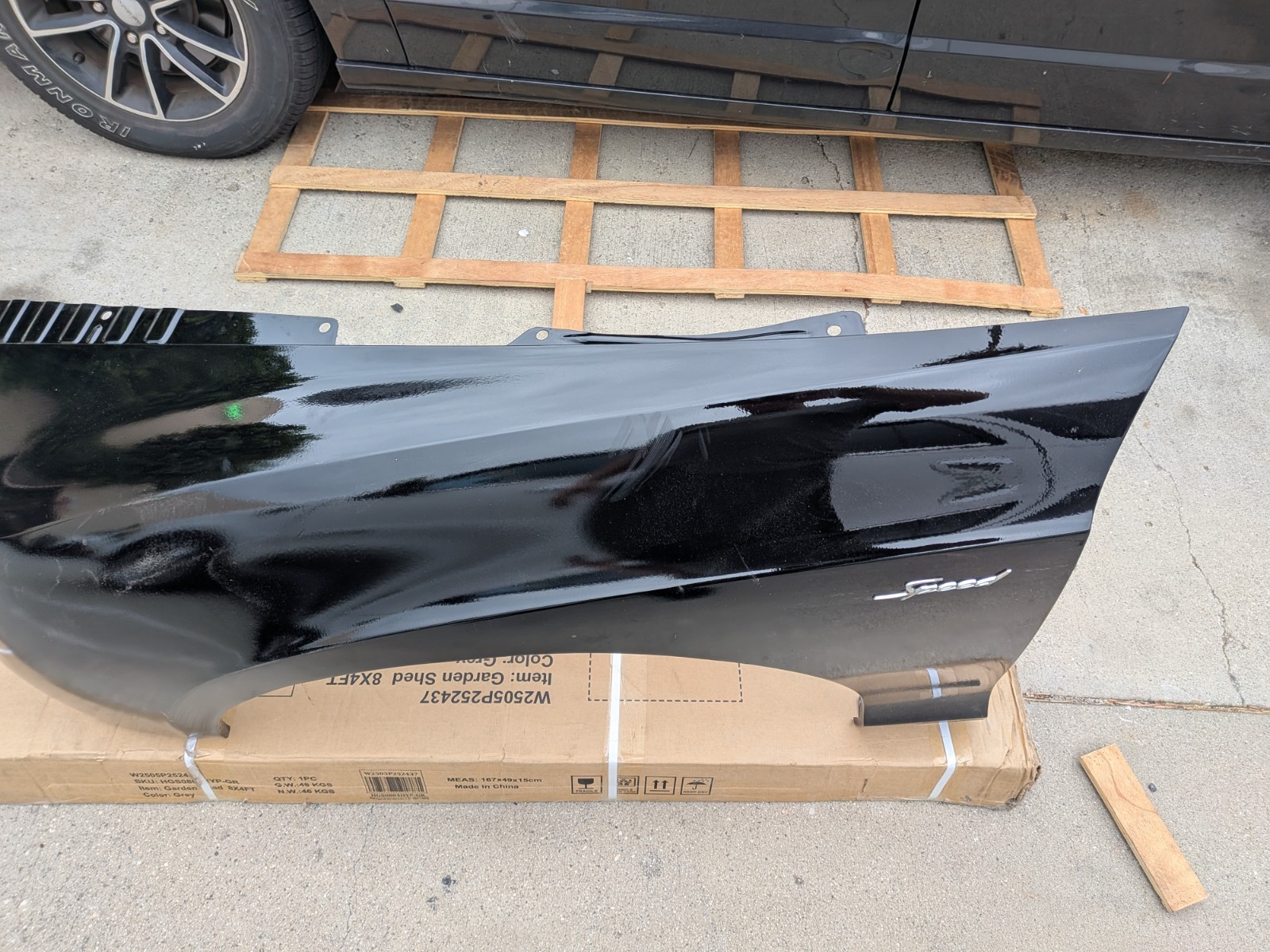 12-15 Bentley Continental GT GTC Left Driver Side Fender  OEM California vehicle