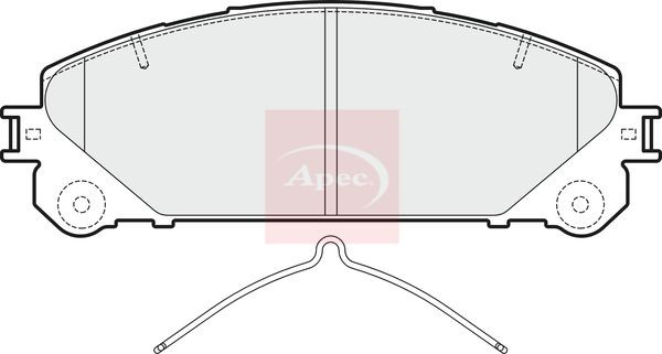 Brake Pad Set For Disc Brake Front Fits Lexus Suzuki Toyota APEC PAD1853