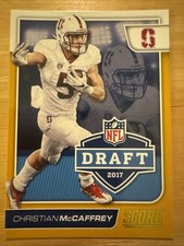 Christian McCaffrey 2017 Score NFL DRAFT SHIELD GOLD Rookie Card #9 (6796)