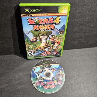 Worms 4 Mayhem (Microsoft Xbox, 2005) NO MANUAL - TESTED