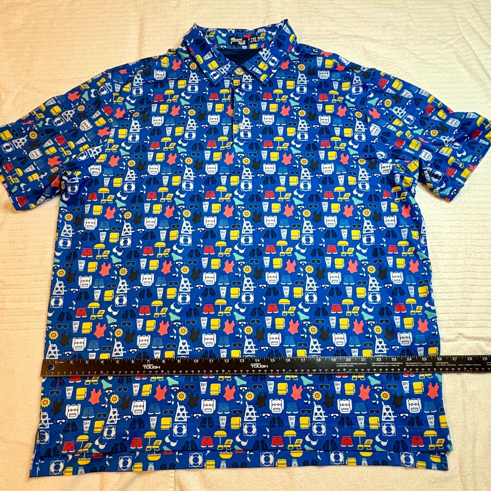 The Pool Day Pattern Performance Polo – , - image 2