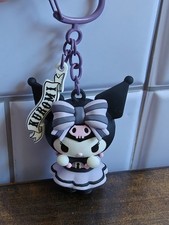 Sanrio Kuromi keychain with purple bow