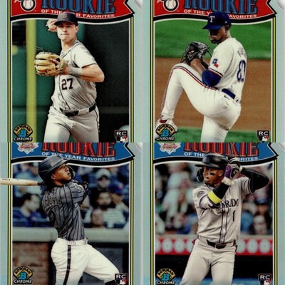 2025 Bowman Rookie Year Favorites Chrome Insert 1-15 You Pick Complete Your Set