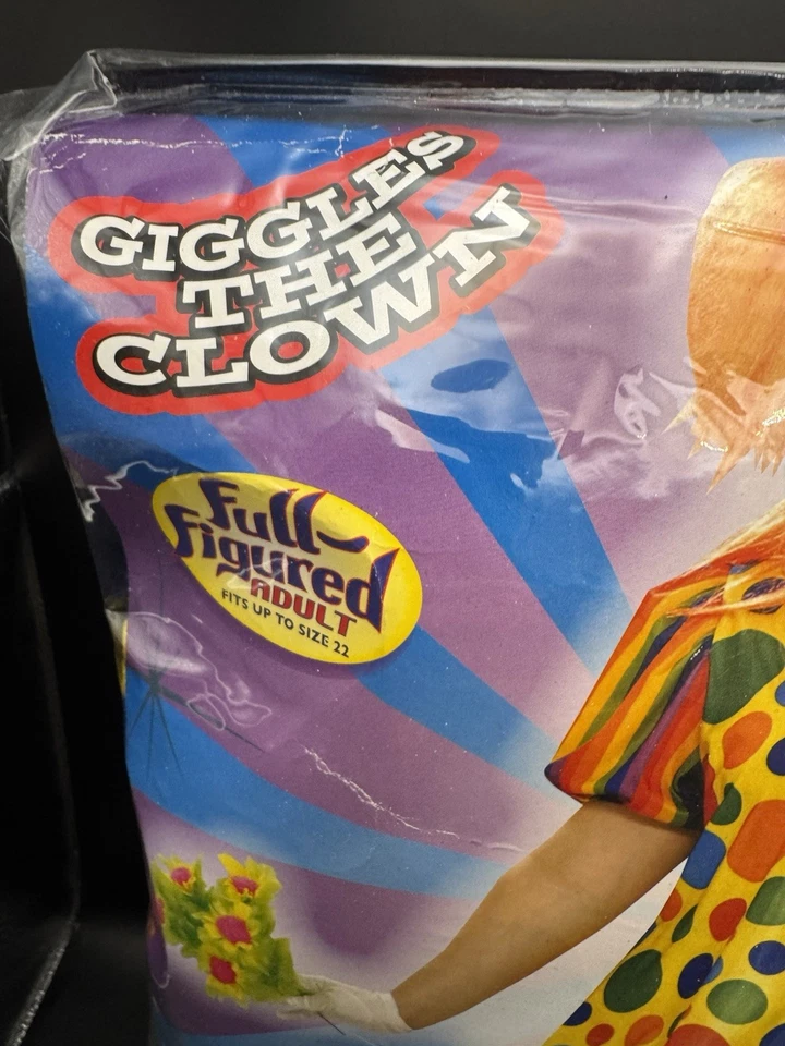 Disfraz de Riggles The Clown Plus Incluye Vestido; Pantalones y Fundas para Zapatos Talla 22 Foto 2 de 4