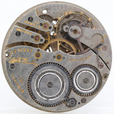 HAMPDEN W. McKINLEY 3192221, 16s 17j POCKET WATCH MOVEMENT, FOR REPAIR (JO)