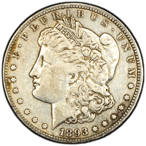 1893-CC Morgan Silver Dollar - PCGS GOLD SHIELD VF (Looks VF30/VF35) - KEY DATE!