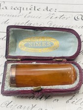 Fume-cigarette Napoléon III en Or & Ambre