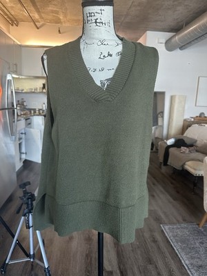Women s Olive Green Oversized Very With Hi-lo Hem Size Small