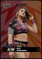 2024 Upper Deck Allure AEW #CF-7 Kris Statlander Color Flow Red-Orange