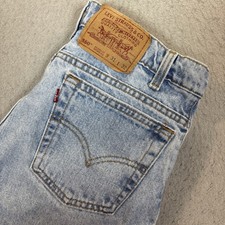 Vintage 90s Levi's 550 Relaxed Fit Jeans Mens 31x32 Blue Tapered Leg Made in USA