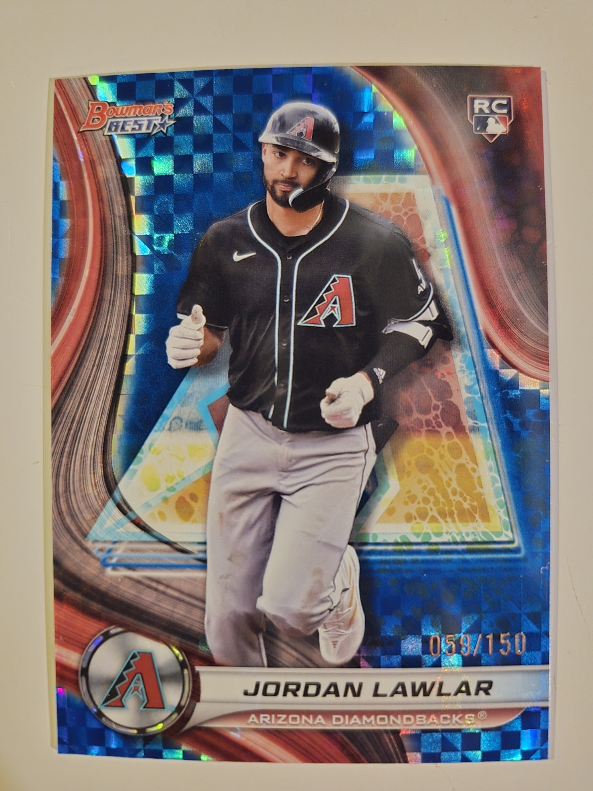 2024 Bowman's Best - Jordan Lawlar #4 Blue X-Fractor /150 (RC)