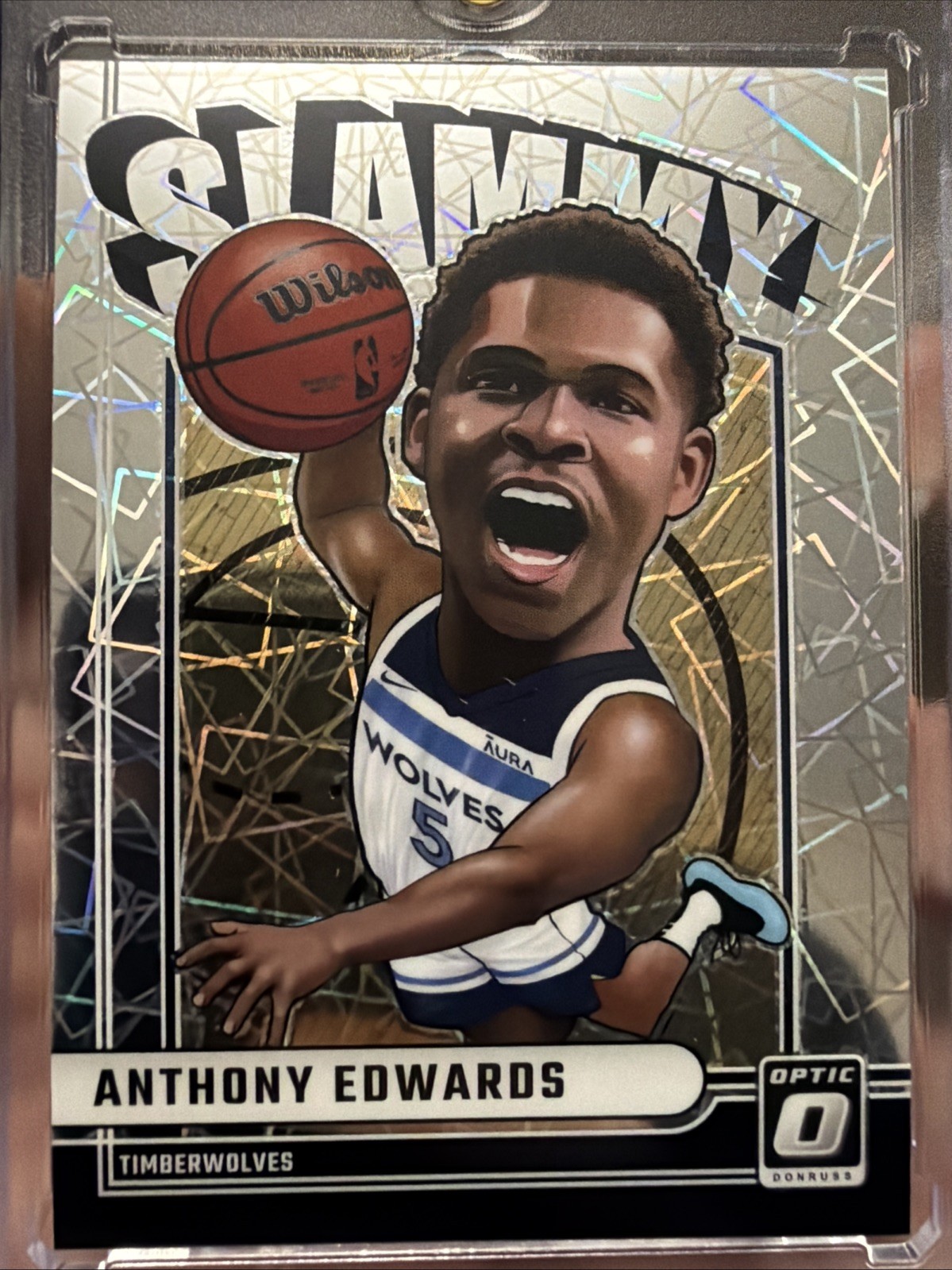 2024-25 Panini Donruss Optic Anthony Edwards Slammy! Case Hit SSP