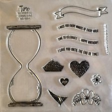 PhotoPolymer hourglass stamp" 12 quality stamp set