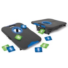 EastPoint Light-Up Cornhole Board Set - 24 x 18 in, 8 Cornhole Bags - Built-i...