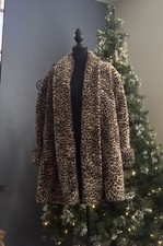 Vintage Monterey Fashion Cheetah/Leopard Print Fur Coat Womens Size s