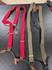 Vintage CAS West Germany Braces Suspenders Set Of 2