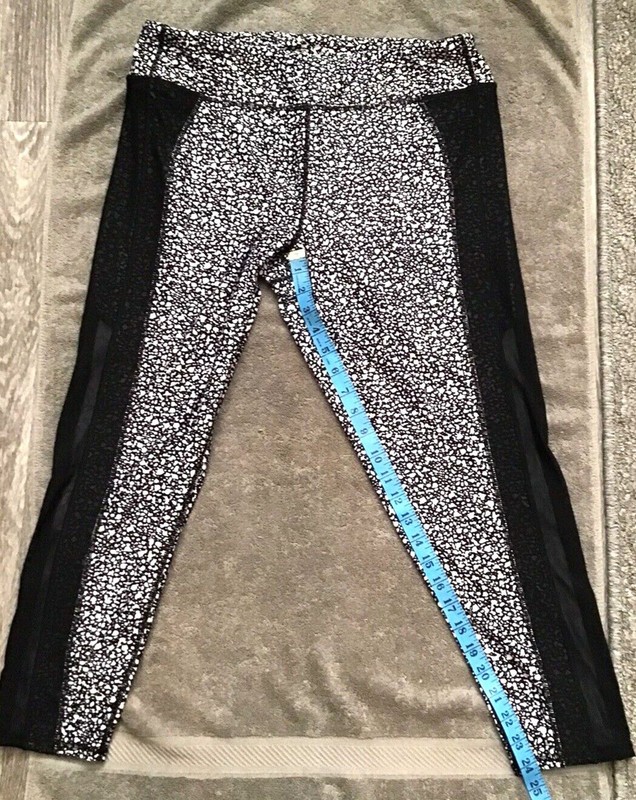 Women's Marc New York (MNY) Performance Black/White Tights Size: XL Workout, Gym