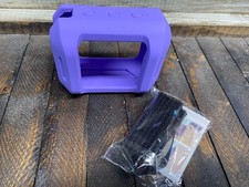 Purple Silicone Case For JBL Go 4 Ultra Bluetooth Speaker With Strap