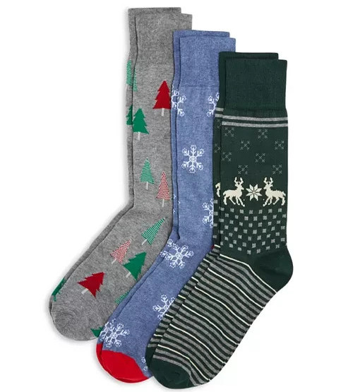 Christmas Tree Crew Socks 3 10-13 3890₽