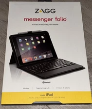 ZAGG Messenger Folio Keyboard Case for iPad Pro 9.7 - Air - Air 2 Bluetooth NEW