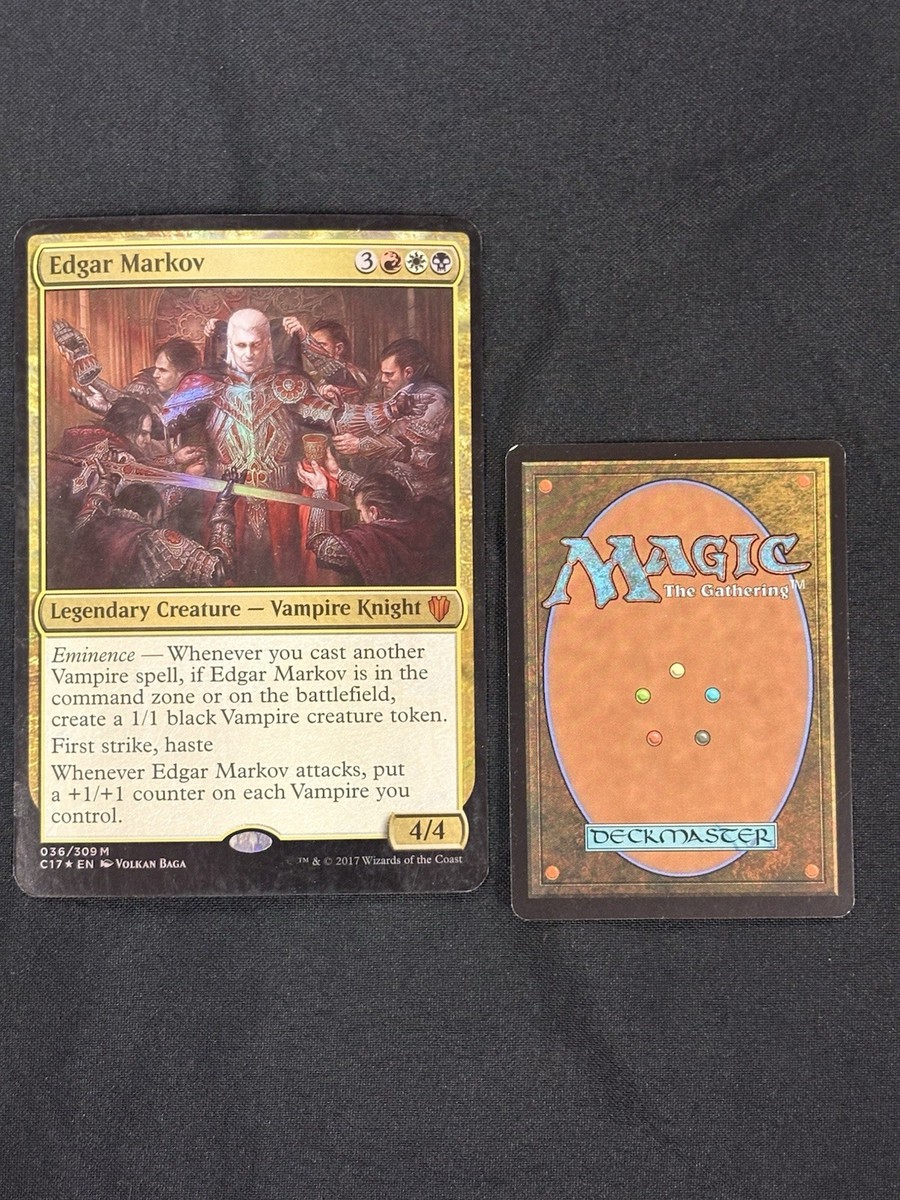 Edgar Markov (Commander 2017) Oversize Foil Magic The Gathering MTG Card | eBay Edgar Markov (Commander 2017) Oversize Foil Magic The Gathering MTG Card | eBay