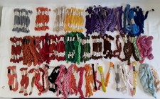 Konvolut DDR Stickgarn Stickseide Sticktwist 280 Docken bunt grün orange grau 