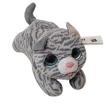 FurReal Newborns Kitty Kitten Interactive Plush Pet Gray Striped w/ Sound