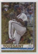 2019 Topps Chrome Gold Refractor 28/50 Touki Toussaint #197 hg6