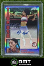 Vashti Cunningham 2024 Topps Chrome US Olympics 52/99 1984 Auto USA #84A-VC