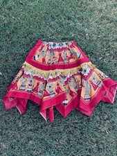 Girls Vintage Western Skirt Southwestern Print Fringe Sz M NWOT
