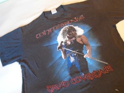 Thin Vintage 1980's WHITESNAKE David Coverdale 1988 Concert T-Shirt XL