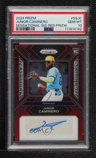 2024 Prizm Sensational Signatures Red 64/99 Junior Caminero PSA 10 Auto b4d