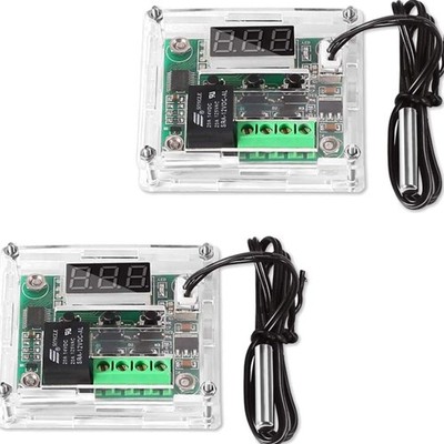 W1209 Temperaturregler 2er-Set  Sensor LED Digital Thermostat Modul