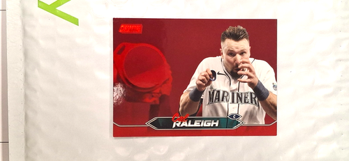 2024 Stadium Club Red Foil - Cal Raleigh - Card # 247 - NRMNT/MINT - III