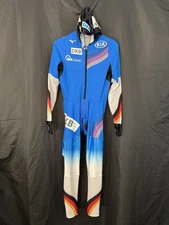 Long Track Team Germany Speed Skating Suit w/ Hood, Speedsuit, Skinsuit M/L