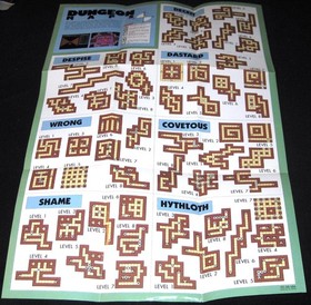 Ultima: Quest of the Avatar - Map Only (Nintendo NES) Authentic, Britannia