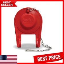 Universal 2-Inch Toilet Flapper - High Performance Rubber - Easy Install, Red