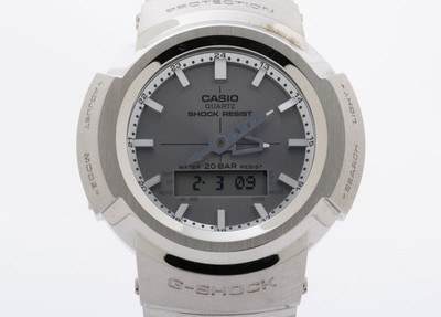 CASIO G-SHOCK FULL METAL AW500 Series Uhr AWM500D1A8JF Silber Edelstahl
