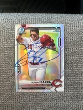 2021 Bowman Draft Chrome Ruben Ibarra #BDC-189 Refractor SIGNED IP Autograph