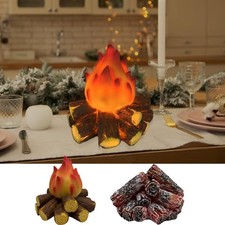 Faux Fireplace Logs With Lights Atmosphere Night Light Rustic Vivid awesome