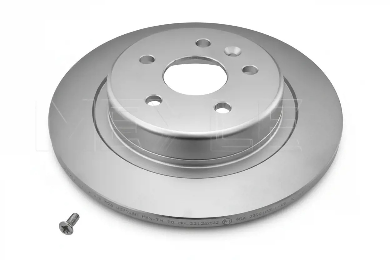 2x Disco freno Assale posteriore pieno 615 523 0027/PD MEYLE per OPEL ASTRA K - Immagine 2