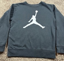Nike Jordan Jumpman Sweatshirt Youth XL Black Crewneck Pullover Boys