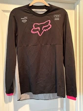 Fox Racing Base Layer 180 Mens M Pink Logo Dirt Bike Motocross Rash Guard Shirt