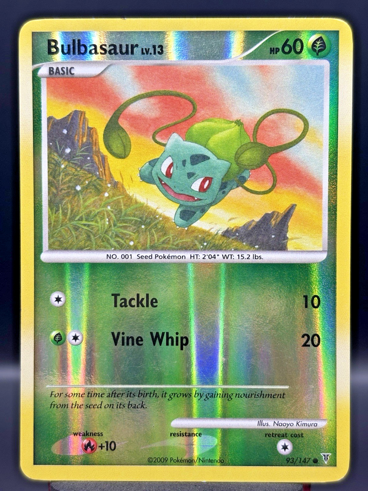 Pokémon TCG Bulbasaur Card 93/147 Common Supreme Victors Reverse Holo LP