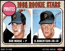 1968 Topps #36 Bob Robertson Pirates Rookies A COMMON VARIATION ROOKIE 8 - NM/MT